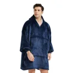 sweat plaid polaire avec capuche