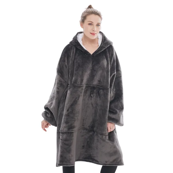 sweat plaid polaire femme à capuche