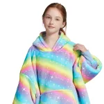 sweat polaire enfant arc en ciel