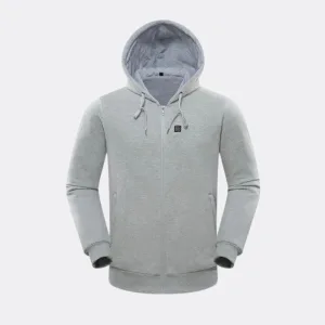 sweat polaire zippé chauffant