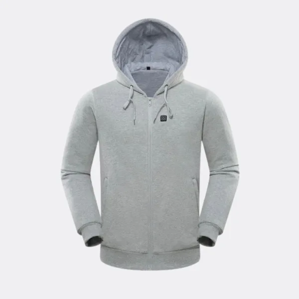 sweat polaire zippé chauffant