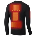 tee-shirt chauffant en coton pour homme