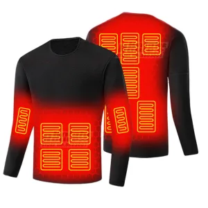 tee-shirt chauffant pour homme avec zones de chauffage