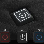 tee-shirt noir en coton avec fonction chauffante