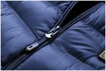 veste bleue avec chauffage électrique