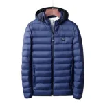 veste chaude électrique bleu