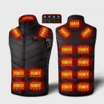 veste chauffante 17 zones de chauffage