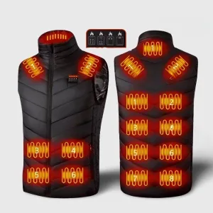 veste chauffante 17 zones de chauffage