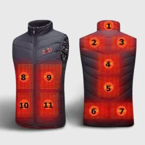 veste chauffante double contrôle