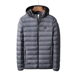 veste chauffante électrique grise