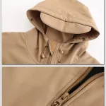 veste chauffante en coton à capuche pour hommes
