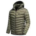 veste chauffante khaki avec doublure polaire