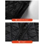 veste chauffante noire pour femme