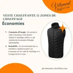 veste chauffante pour homme double contrôle