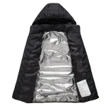 veste noire avec chauffage 11 zones