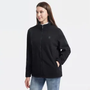 veste polaire chauffante noir pour femme