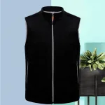 veste polaire noire avec chauffage pour homme