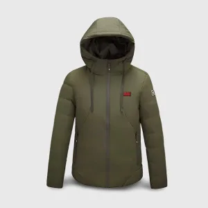 veste qui chauffe homme khaki double contrôle