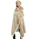 vêtement d'hiver poncho polaire femme