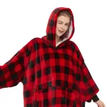 vêtement femme tartan avec capuche