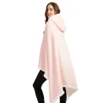 vêtement polaire femme rose pastel à capuche