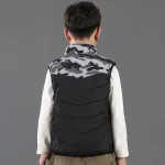 vêtement pour enfant gilet chauffant gris
