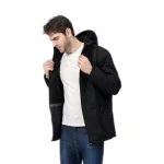 vêtements chauffants homme blouson noir