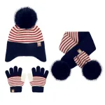 Ensemble de chapeaux d'hiver pour enfants 3 pièces2