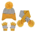Ensemble de chapeaux d'hiver pour enfants 3 pièces4