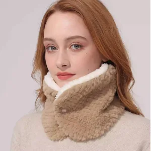 Snood femme – Tour de cou chaud doublé polaire, anti-froid