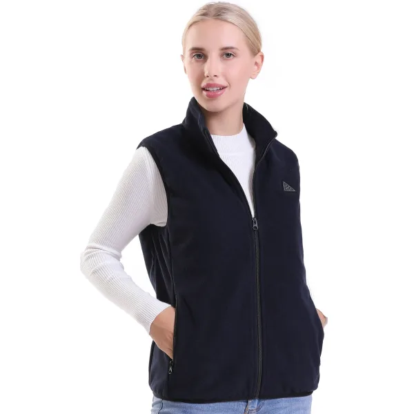 Gilet Chauffant Femme Hiver À Col Montant