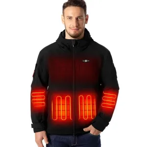 Veste Chauffante Imperméable Homme À Capuche